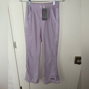 Nike fleece flare leg pants girl's sz 14 NWT